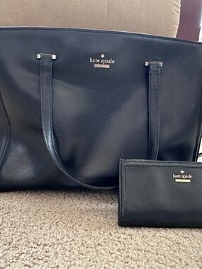 Kate Spade New York Patterson Drive Geraldine Satchel and Wallet Set Black